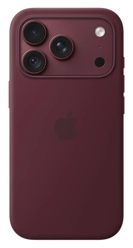 Apple iPhone 18 Pro Max silikoninis dėklas su MagSafe, burgundy, 1 nuotrauka